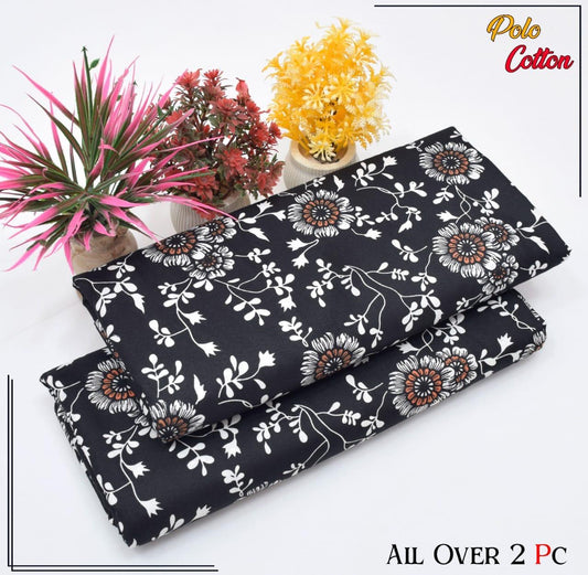 Premium Cotton 2pc All Over Printed ( Polo )