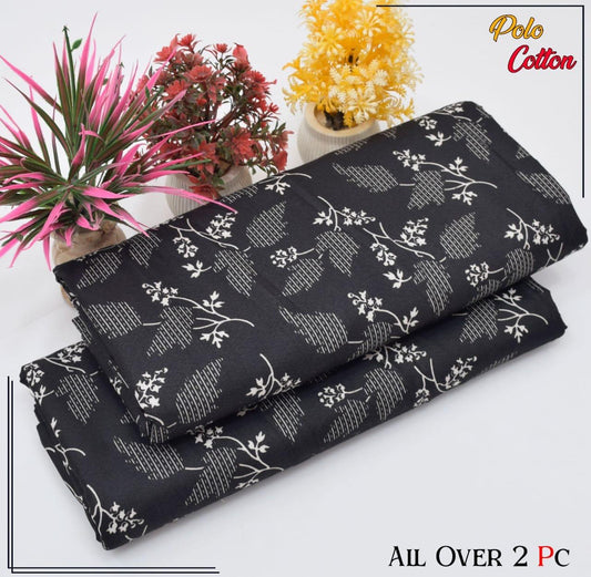 Premium Cotton 2pc All Over Printed ( Polo )