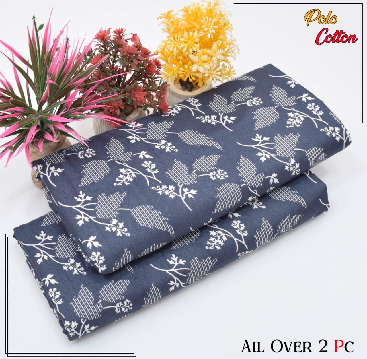 Premium Cotton 2pc All Over Printed ( Polo )
