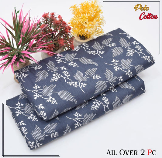 Premium Cotton 2pc All Over Printed ( Polo )