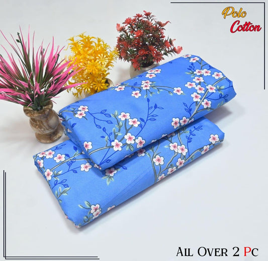 Premium Cotton 2pc All Over Printed ( Polo )