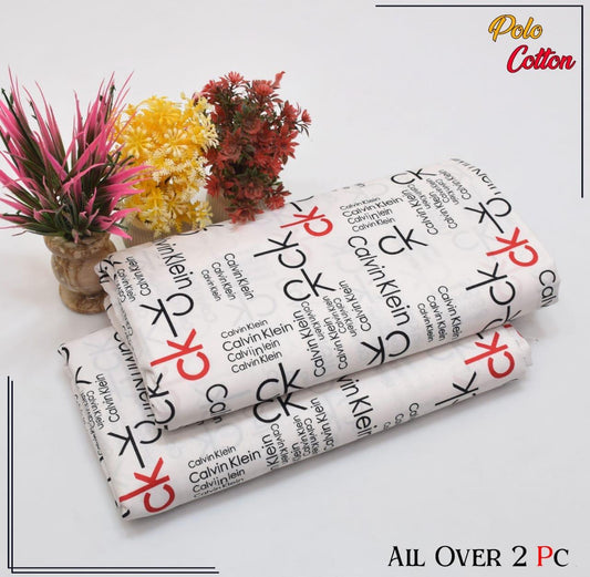 Premium Cotton 2pc All Over Printed ( Polo )