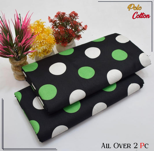 Premium Cotton 2pc All Over Printed ( Polo )