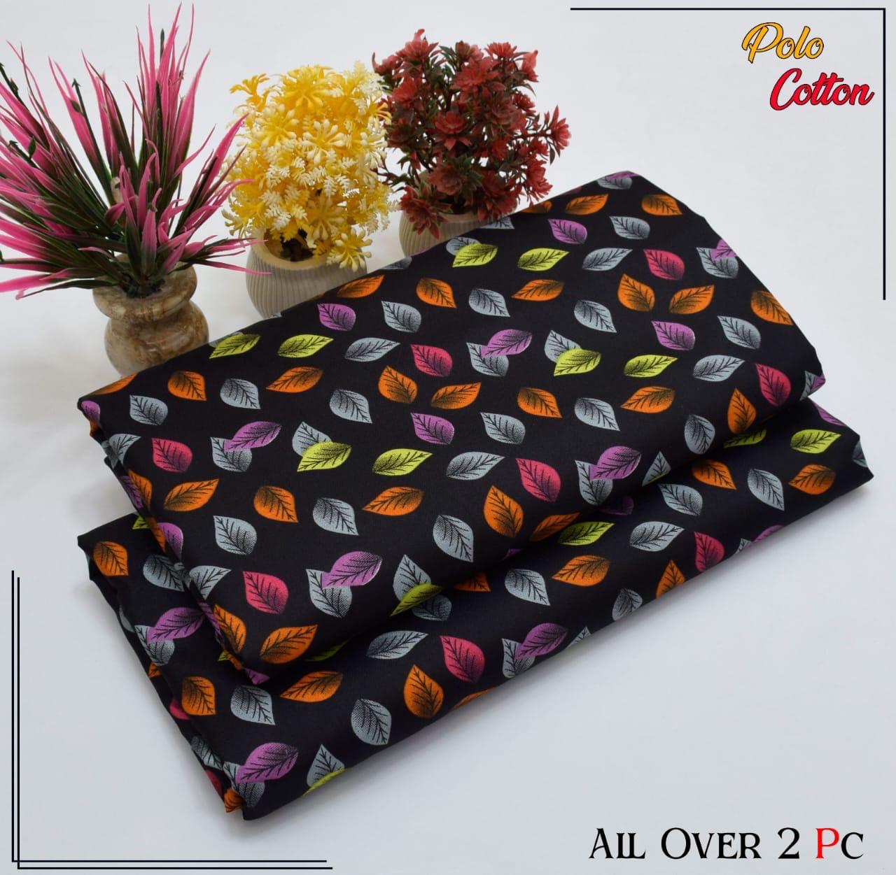 Premium Cotton 2pc All Over Printed ( Polo )