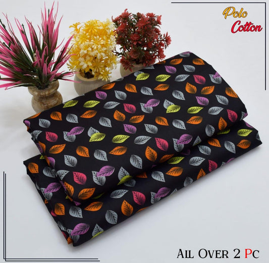 Premium Cotton 2pc All Over Printed ( Polo )