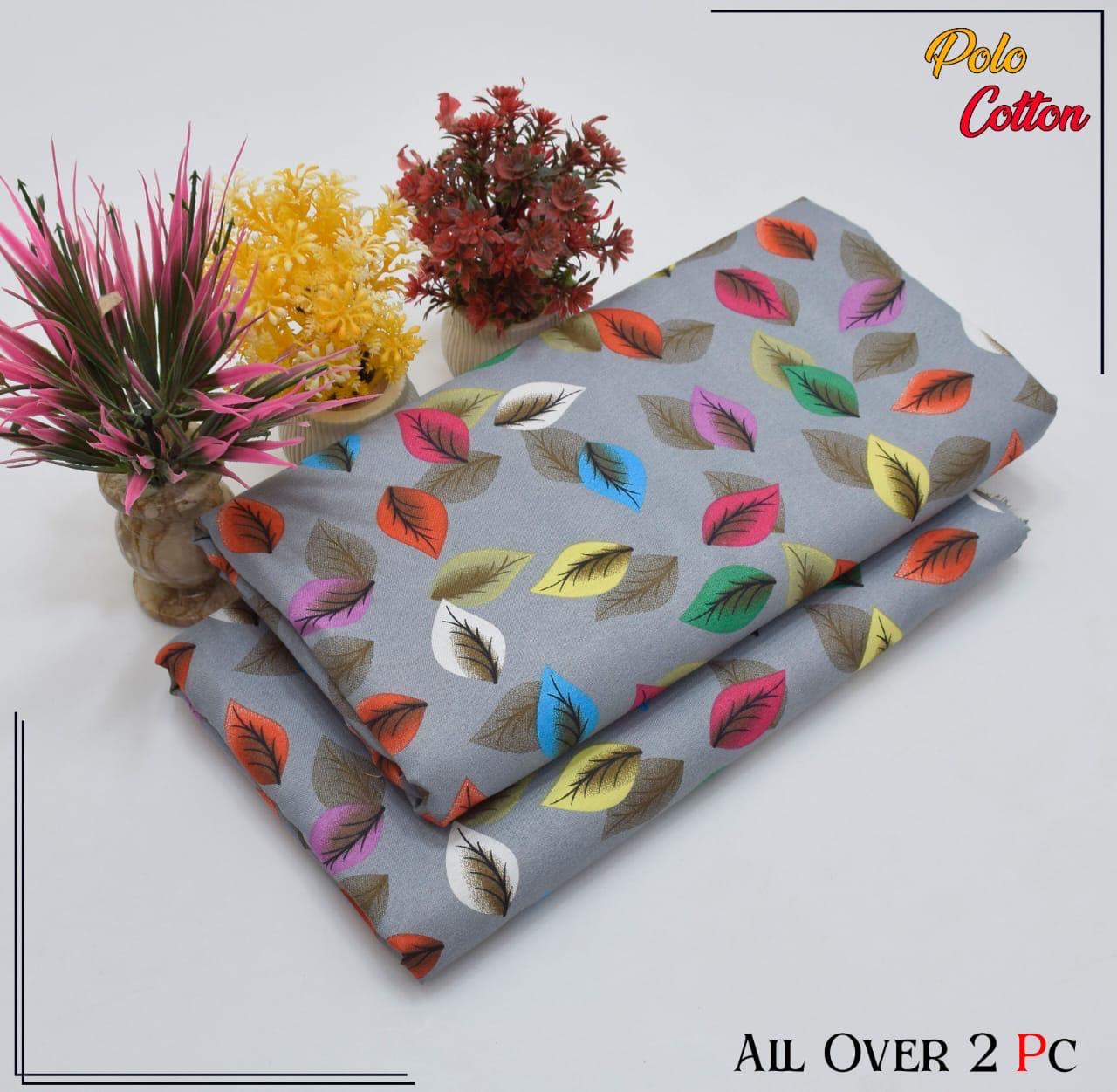 Premium Cotton 2pc All Over Printed ( Polo )