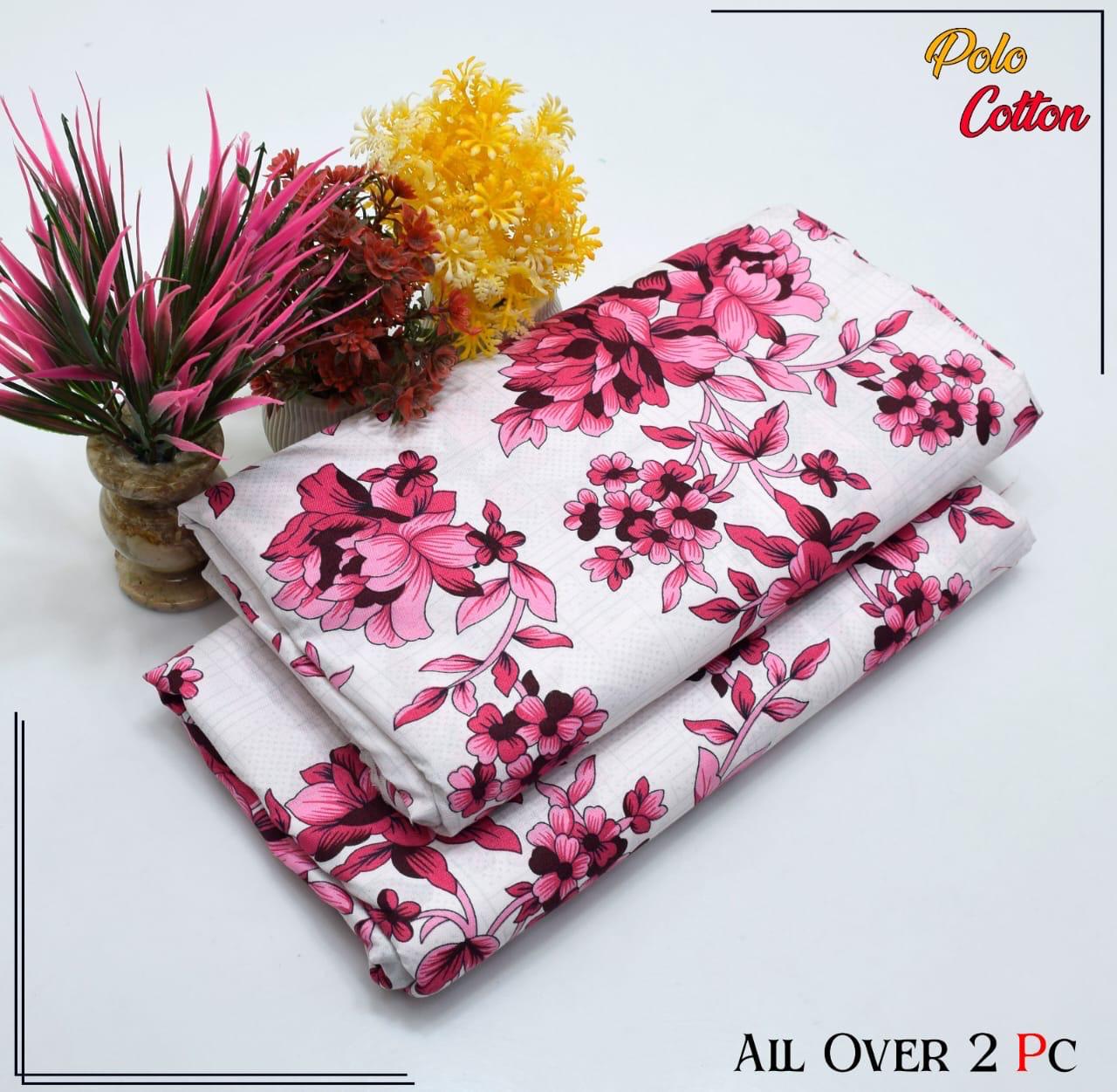 Premium Cotton 2pc All Over Printed ( Polo )
