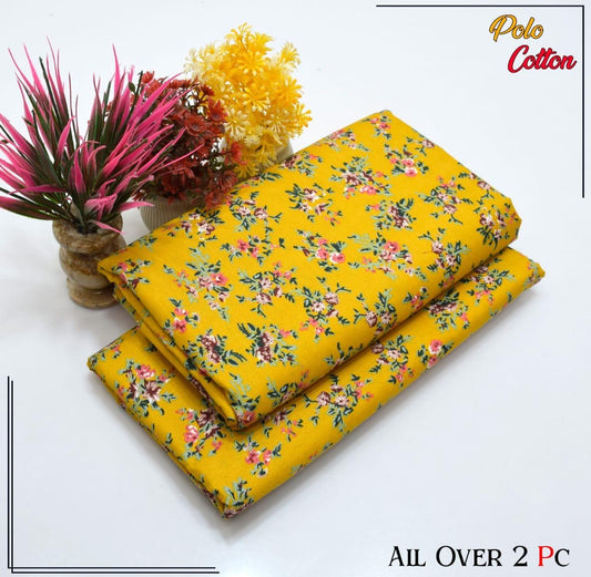 Premium Cotton 2pc All Over Printed ( Polo )