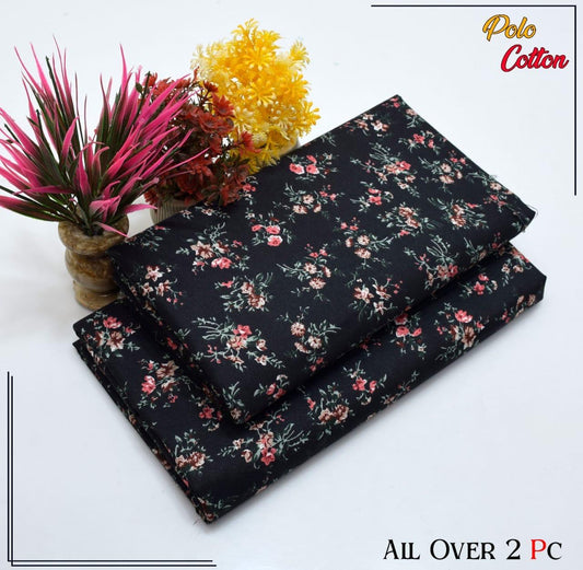 Premium Cotton 2pc All Over Printed ( Polo )