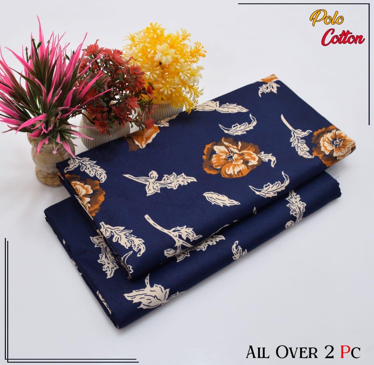 Premium Cotton 2pc All Over Printed ( Polo )