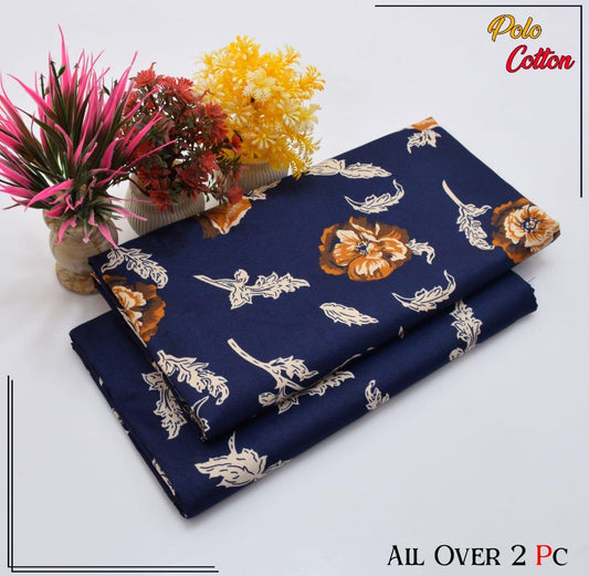 Premium Cotton 2pc All Over Printed ( Polo )