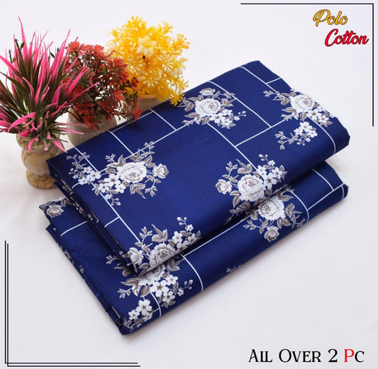Premium Cotton 2pc All Over Printed ( Polo )