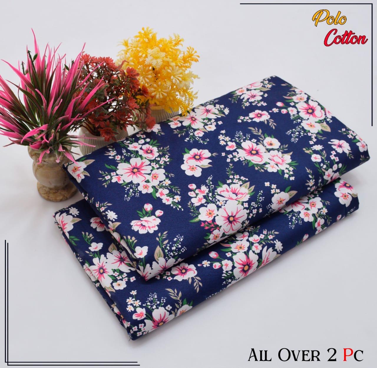 Premium Cotton 2pc All Over Printed ( Polo )