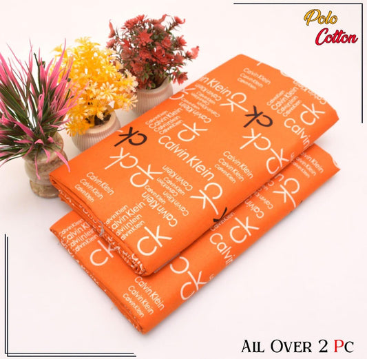 Premium Cotton 2pc All Over Printed ( Polo )
