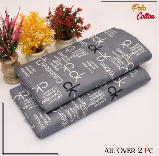 Premium Cotton 2pc All Over Printed ( Polo )