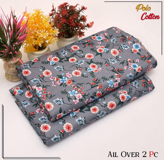Premium Cotton 2pc All Over Printed ( Polo )
