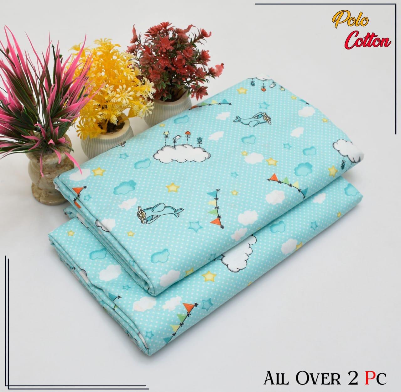 Premium Cotton 2pc All Over Printed ( Polo )