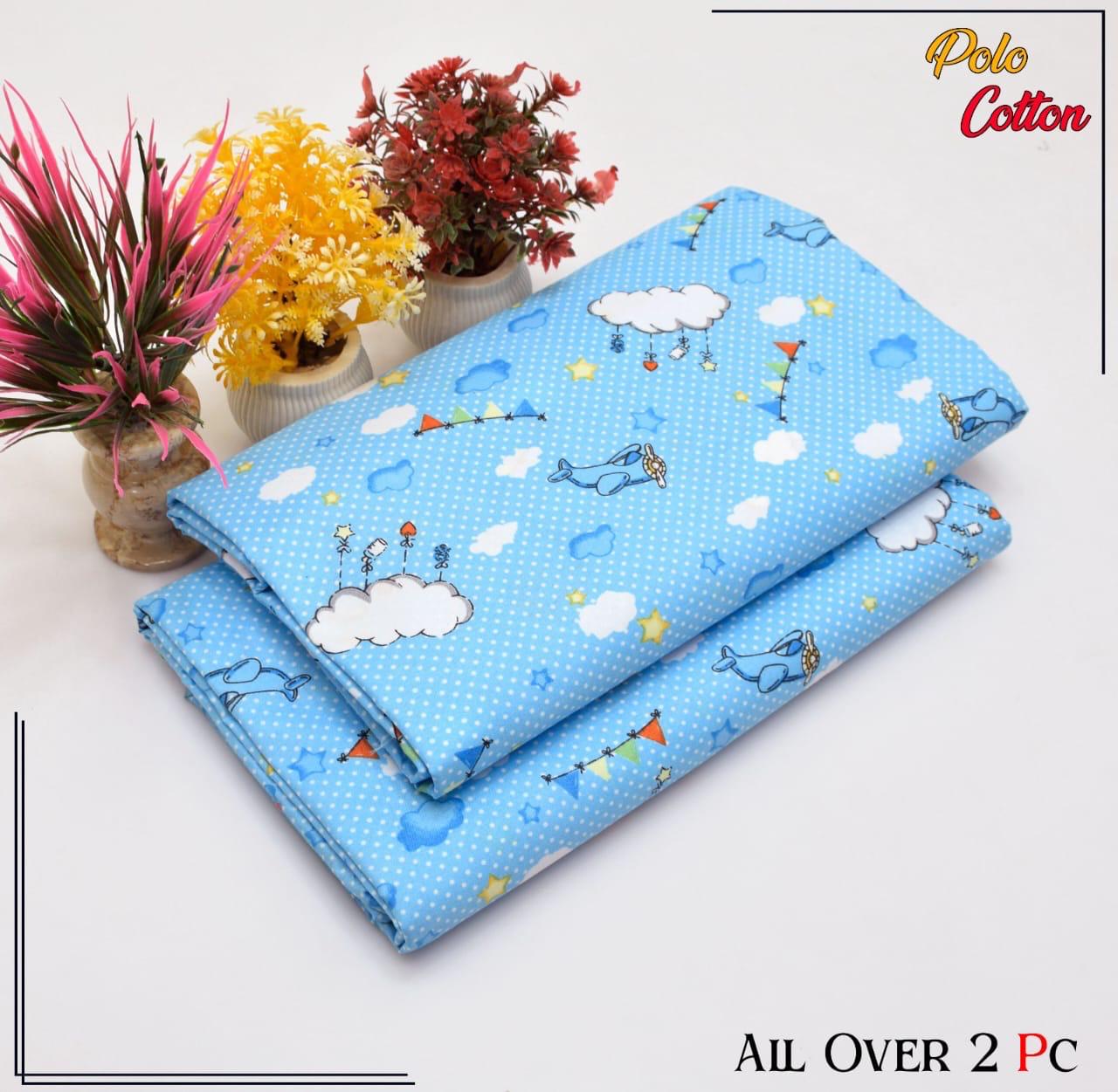 Premium Cotton 2pc All Over Printed ( Polo )