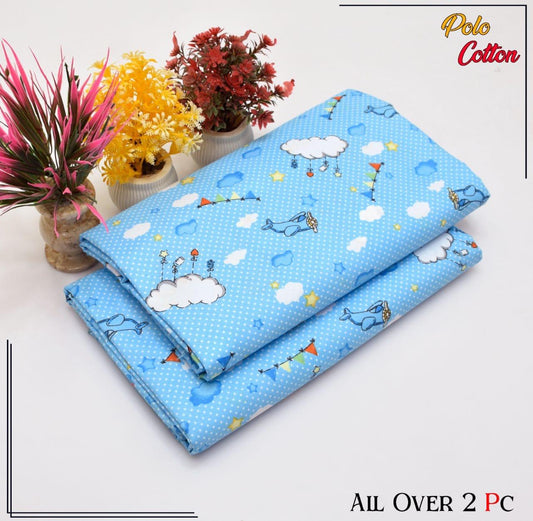 Premium Cotton 2pc All Over Printed ( Polo )
