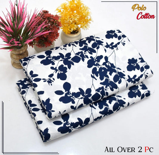 Premium Cotton 2pc All Over Printed ( Polo )