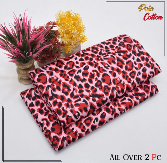 Premium Cotton 2pc All Over Printed ( Polo )
