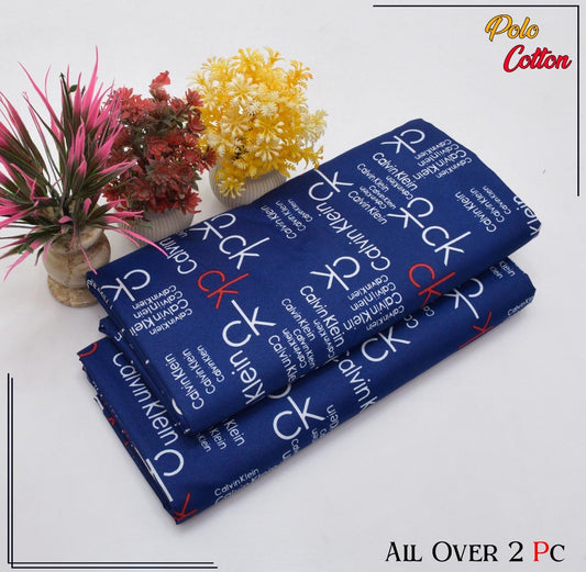 Premium Cotton 2pc All Over Printed ( Polo )