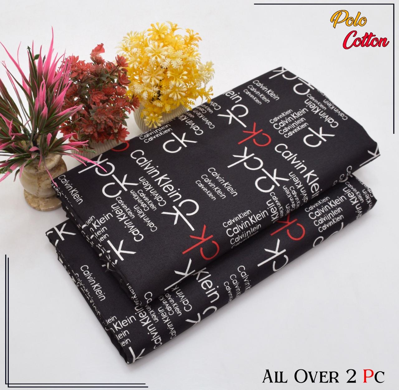 Premium Cotton 2pc All Over Printed ( Polo )