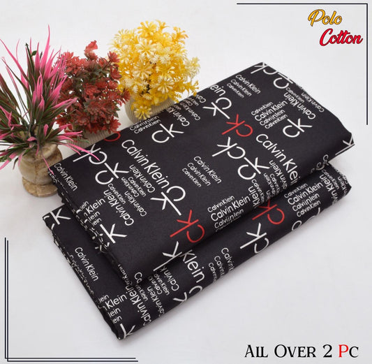 Premium Cotton 2pc All Over Printed ( Polo )