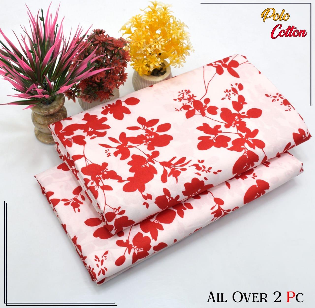 Premium Cotton 2pc All Over Printed ( Polo )