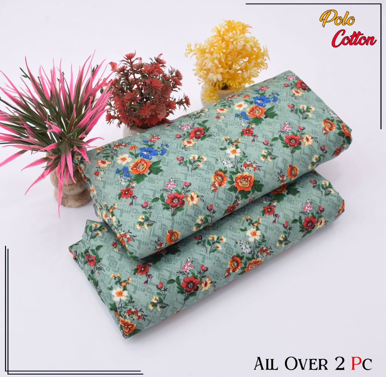 Premium Cotton 2pc All Over Printed ( Polo )