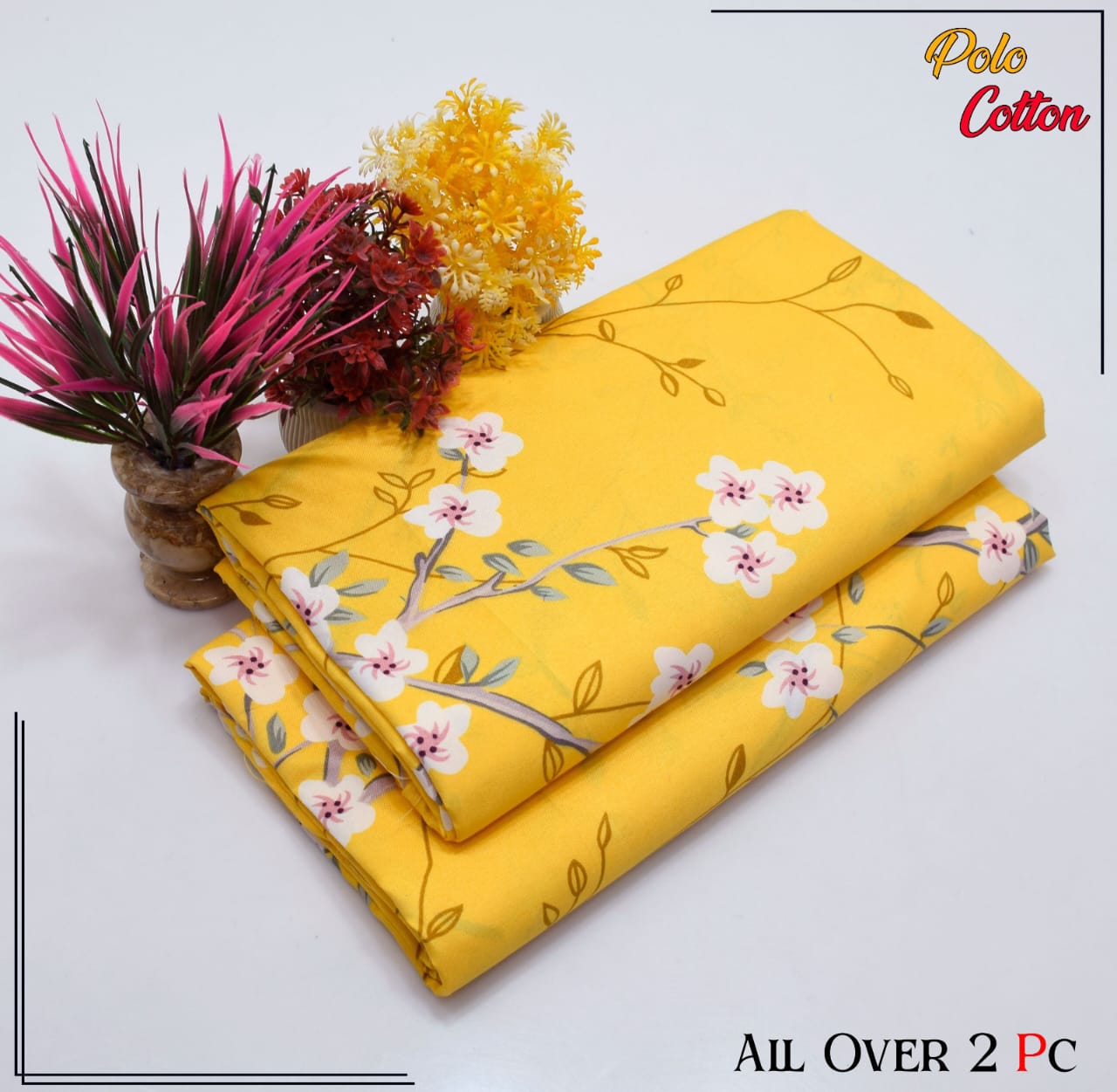 Premium Cotton 2pc All Over Printed ( Polo )