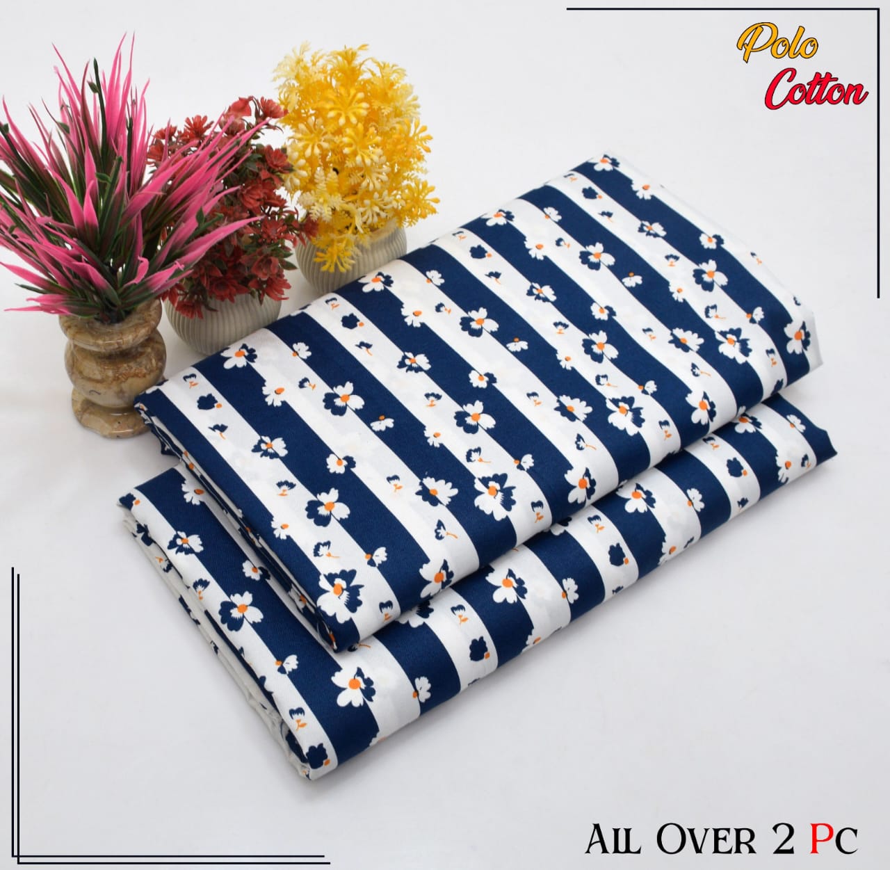 Premium Cotton 2pc All Over Printed ( Polo )