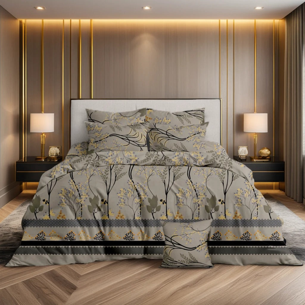 IVORY COMFORTER SET- 7 PCS