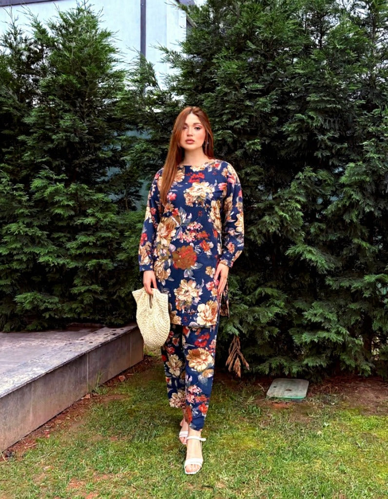 Premium Cotton 2pc All Over Printed ( Polo )