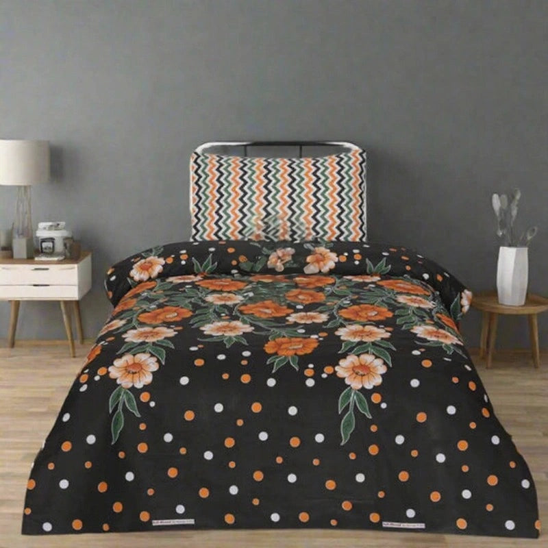 MIDNIGHTBLOOM SINGLE BEDSHEET SET