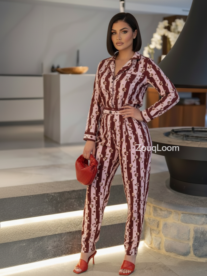 Premium Cotton 2pc All Over Printed ( Polo )