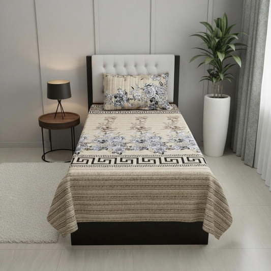 MOCHA SINGLE BEDSHEET SET